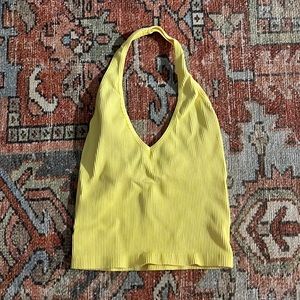 Urban outfitters yellow halter top